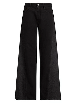 Mid-Rise Wide-Leg Jeans