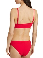 Santorini Gathered U-Ring Bikini Top