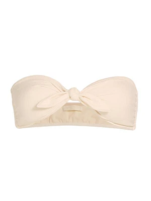 Palma Tie-Front Bandeau Bikini Top