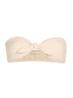 Palma Tie-Front Bandeau Bikini Top