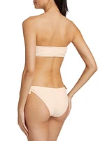 Palma Tie-Front Bandeau Bikini Top