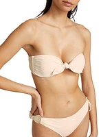 Palma Tie-Front Bandeau Bikini Top