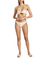 Palma Tie-Front Bandeau Bikini Top