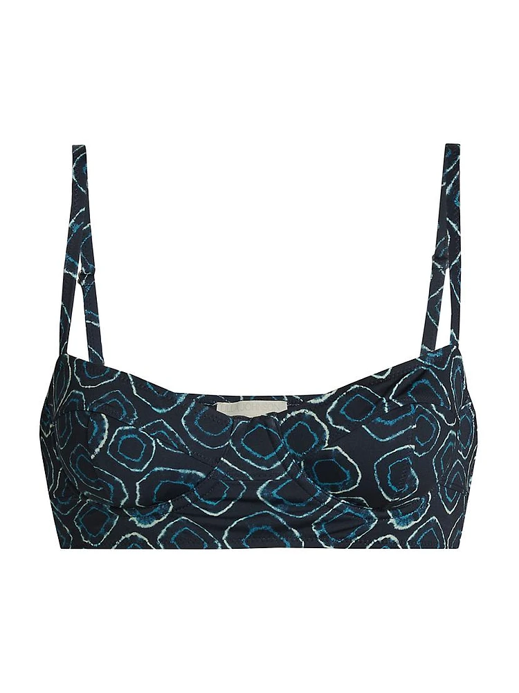 Zahara Printed Bikini Top