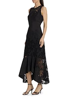 Iris Embroidered Midi-Dress