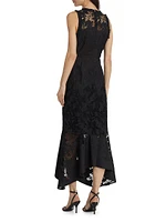 Iris Embroidered Midi-Dress