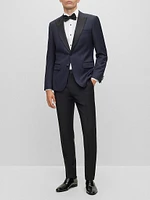 Slim-Fit Tuxedo Jacket Wool Serge