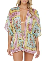 Katrina Shimmer Floral Cover-Up