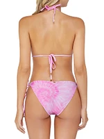 Amalfi Tie-Dye Lace Bikini Top