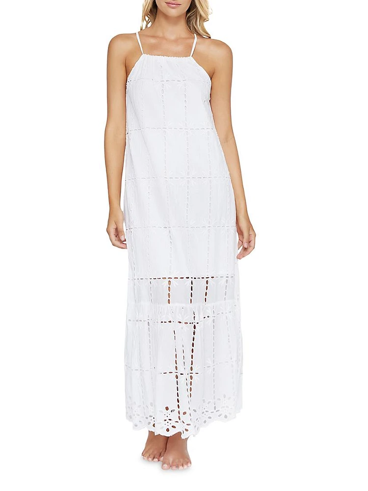 Cotton Eyelet Maxi Dress