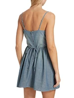 Re/done & Pam Chambray Corset Minidress