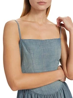 Re/done & Pam Chambray Corset Minidress