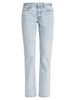 Re/done & Pam Anderson Mid-Rise Rigid Straight-Leg Jeans