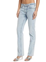 Re/done & Pam Anderson Mid-Rise Rigid Straight-Leg Jeans