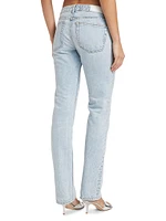 Re/done & Pam Anderson Mid-Rise Rigid Straight-Leg Jeans