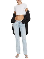 Re/done & Pam Anderson Mid-Rise Rigid Straight-Leg Jeans