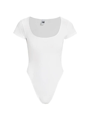 Re/done & Pam Square-Neck High-Leg Bodysuit