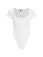 Re/done & Pam Square-Neck High-Leg Bodysuit