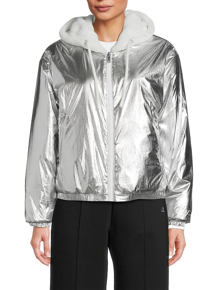 Eaton Reversible Metallic Bunny Jacket