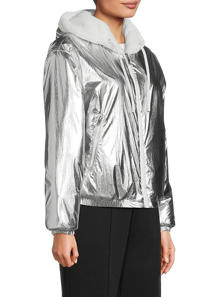 Eaton Reversible Metallic Bunny Jacket