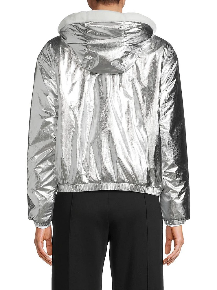 Eaton Reversible Metallic Bunny Jacket