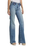 Itzel Mid-Rise Wide-Leg Jeans