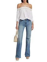 Itzel Mid-Rise Wide-Leg Jeans