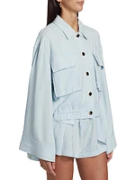 Chelsea Oversized Crepe Jacket