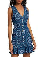 Kathleen Abstract Sleeveless Minidress