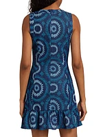 Kathleen Abstract Sleeveless Minidress