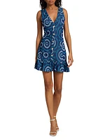 Kathleen Abstract Sleeveless Minidress