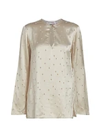 Tosca Perforated Satin Blouse