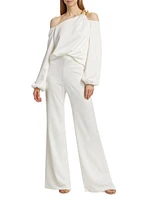 Palermo Wide-Leg Satin Pants