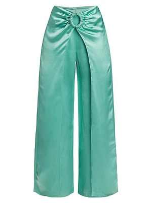 Belma Satin Circle Insert Pants