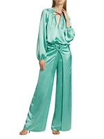 Belma Satin Circle Insert Pants