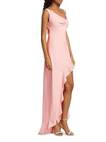 Daphne Silk Cowl-Neck Gown