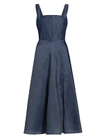 Adriana Chambray Midi-Dress