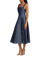 Adriana Chambray Midi-Dress