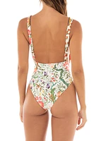 Ina Seed Plunge One-Piece Swimsuit