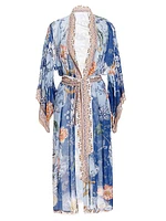 Debra Kai Floral Chiffon Robe