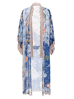 Debra Kai Floral Chiffon Robe