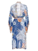 Debra Kai Floral Chiffon Robe