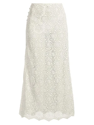 Returning To The Roots Tove Seed Crochet Maxi Skirt