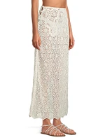 Returning To The Roots Tove Seed Crochet Maxi Skirt