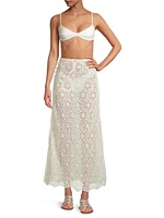 Returning To The Roots Tove Seed Crochet Maxi Skirt