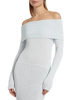 Karia Off-the-Shoulder Sweaterdress