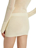 Kivu Rib-Knit Miniskirt