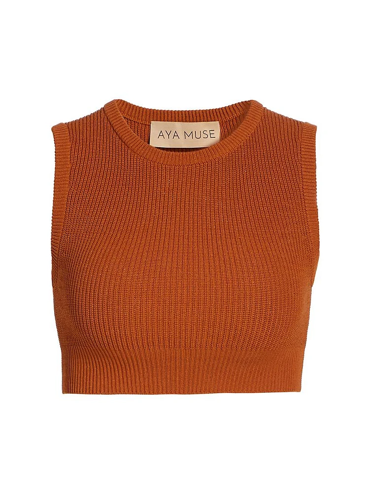 Uron Knit Cropped Top