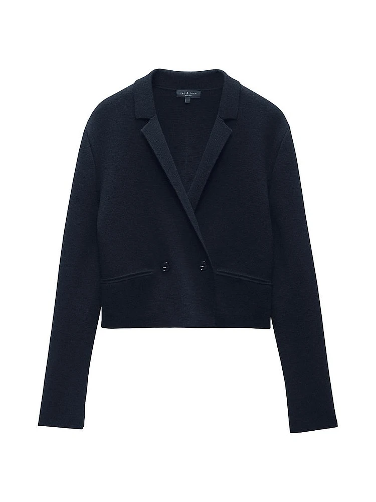 Joy Knit Wool-Blend Blazer