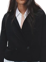 Joy Knit Wool-Blend Blazer